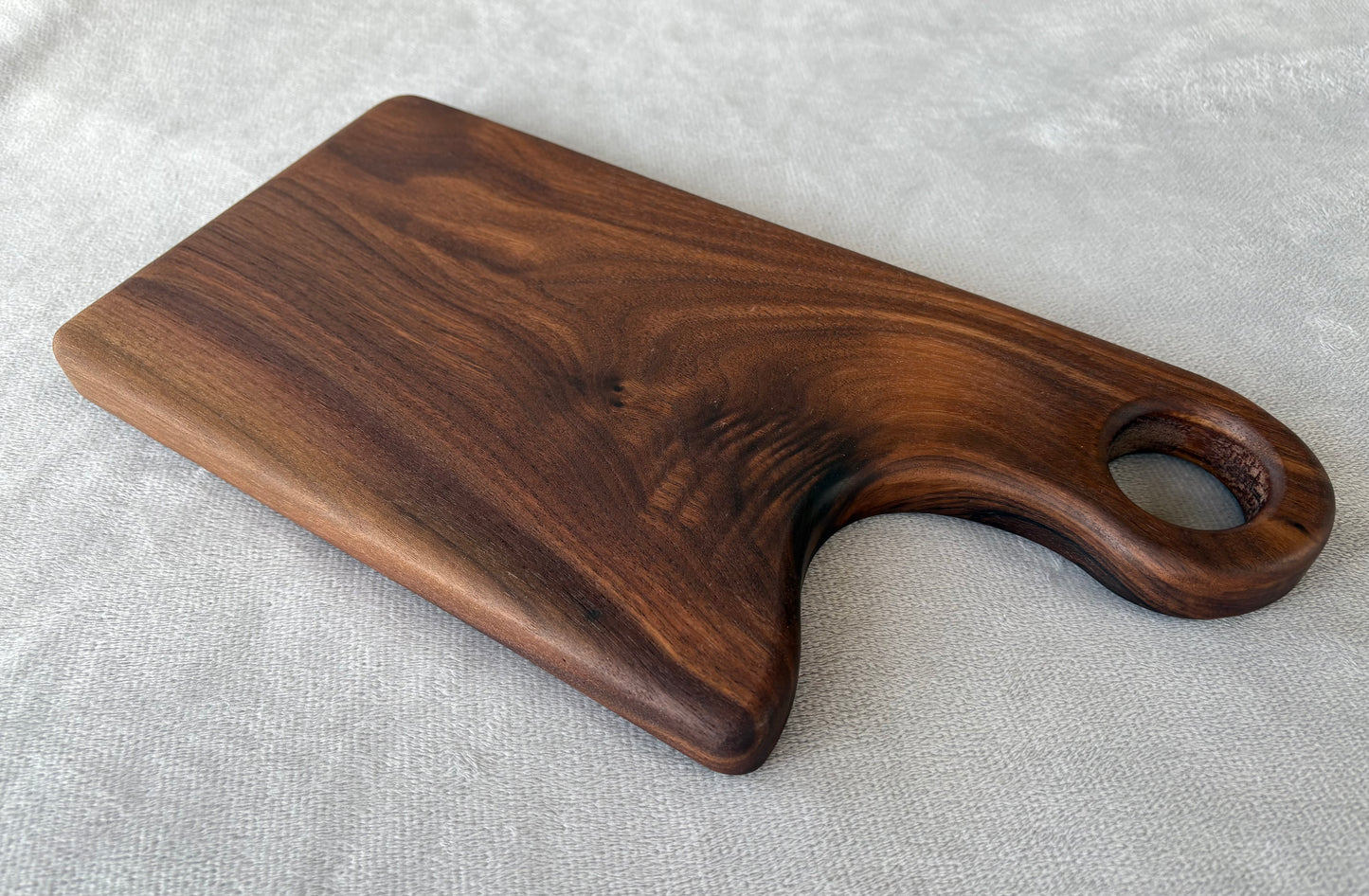 Mini Board - Figured Walnut, Offset Handle